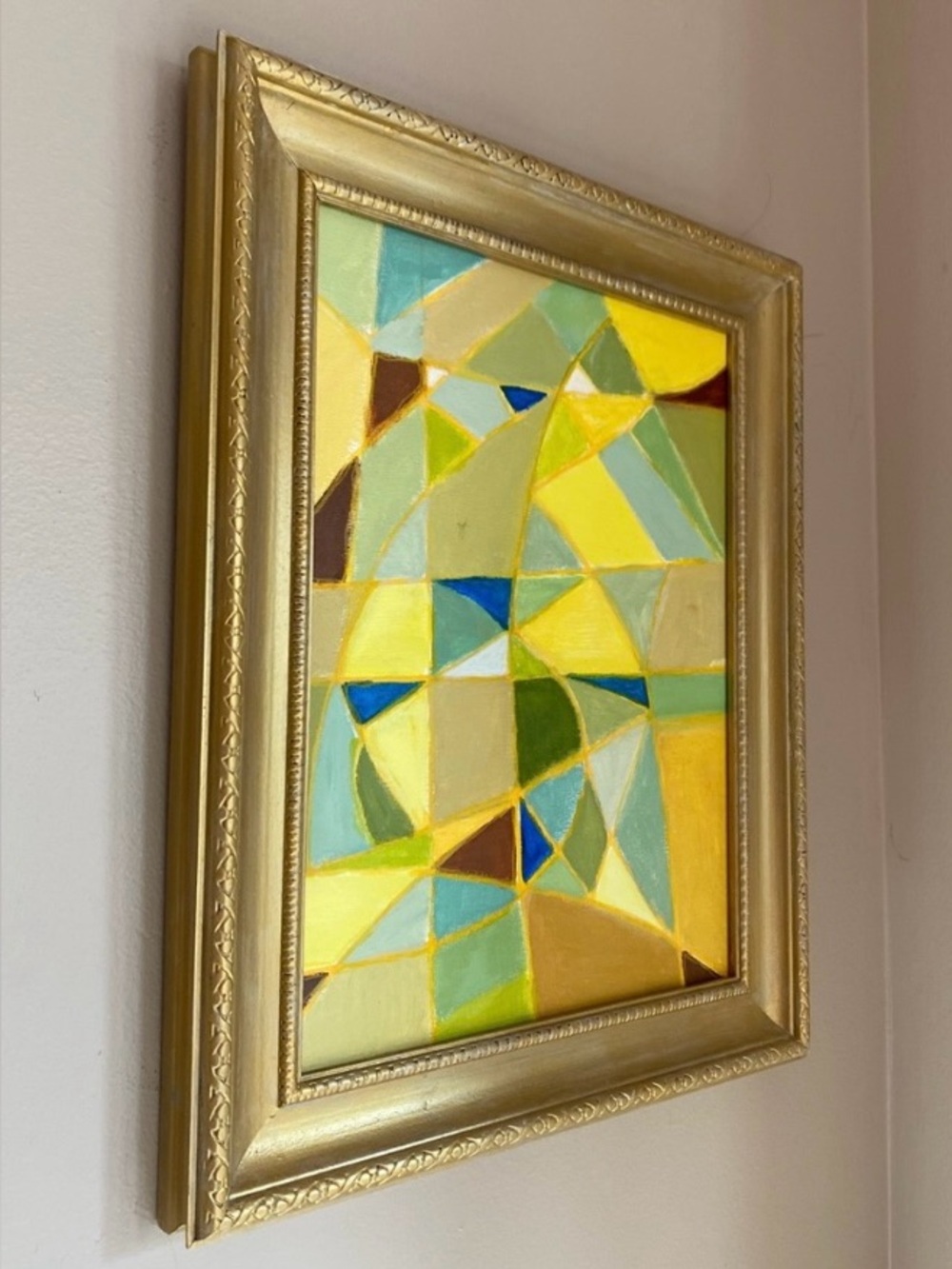 Original Abstract contemporary 12”x9” painting - Picture 4 of 4